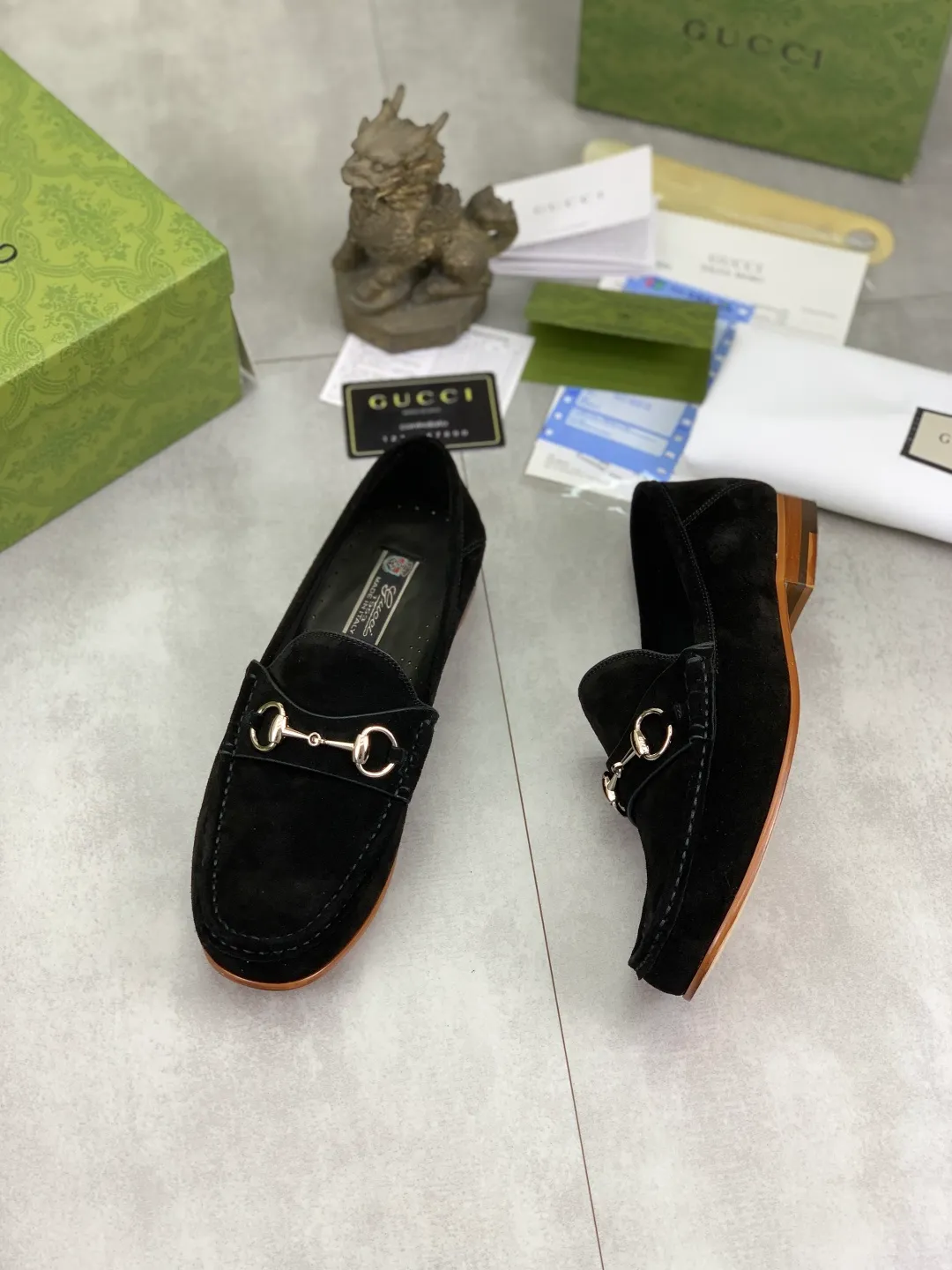 Men's men's shoes 💰P540 [New style] Water-dyed cowhide 💰💎💎💎 [Gucci] Gucci high-end men's formal business leather shoes, original order 1:1 authentic goods! Original imported high-end washed calfskin, original metal buckle, imported first-layer cowhide lining for feet, original outsole, men's shoe size: 38-44, multiple colors available